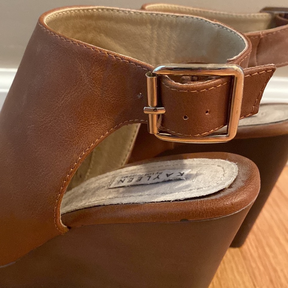 Camel Open Toe Booties - image 3